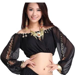 Crop Arabian nights/belly dance top